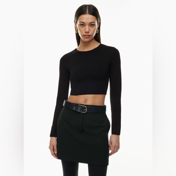 ARITZIA Babaton Sculpt Knit Forefront Longsleeve - Picture 2 of 12
